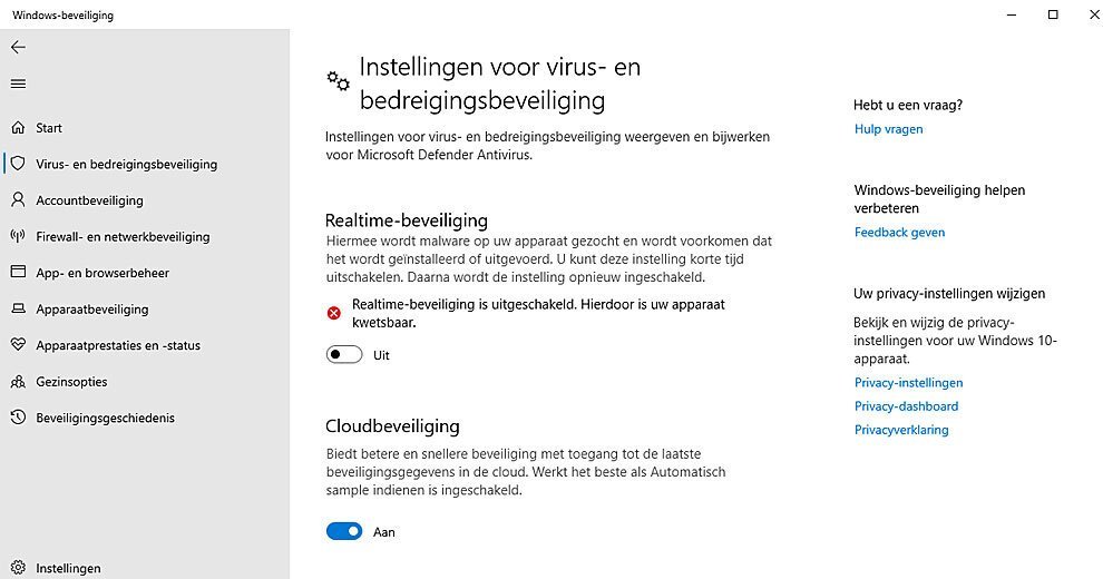 Wijden Onrechtvaardig laser Schakel zo Windows 10 Defender uit | SoftwareGeek.nl