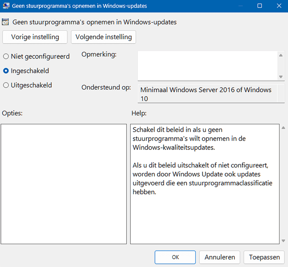 Voorkom Installatie Drivers In Windows 11 | SoftwareGeek.nl