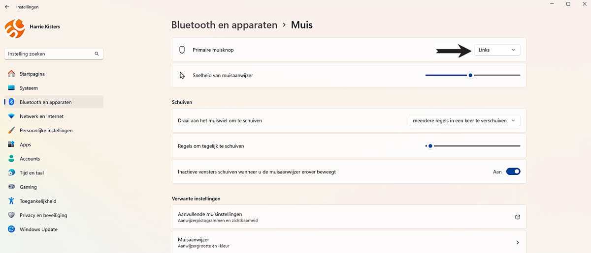 Muisinstellingen Aanpassen in Windows 11