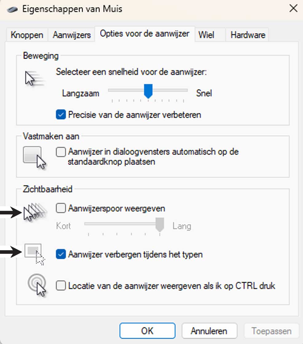 Muisinstellingen Aanpassen in Windows 11