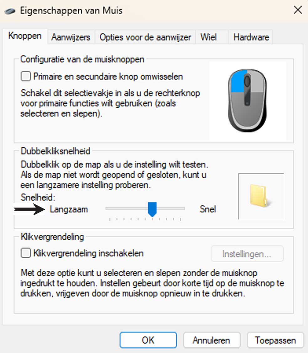 Muisinstellingen Aanpassen in Windows 11