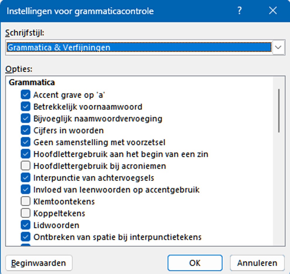 Spellingcontrole Instellen in Windows 11