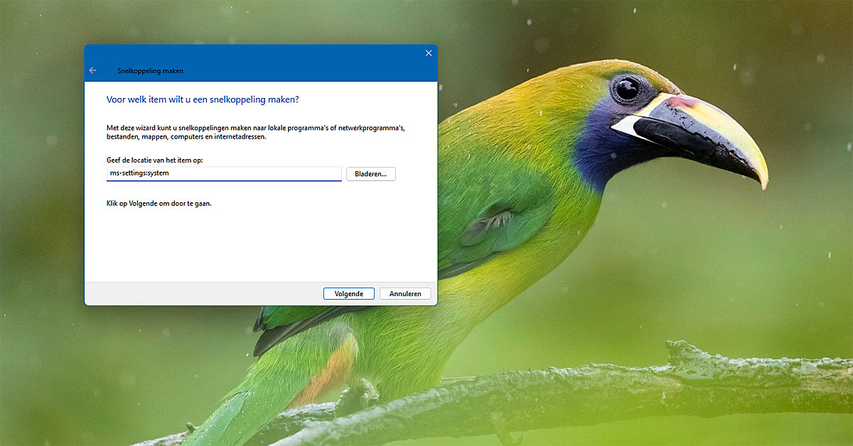 Open Zo De App Instellingen in Windows 11