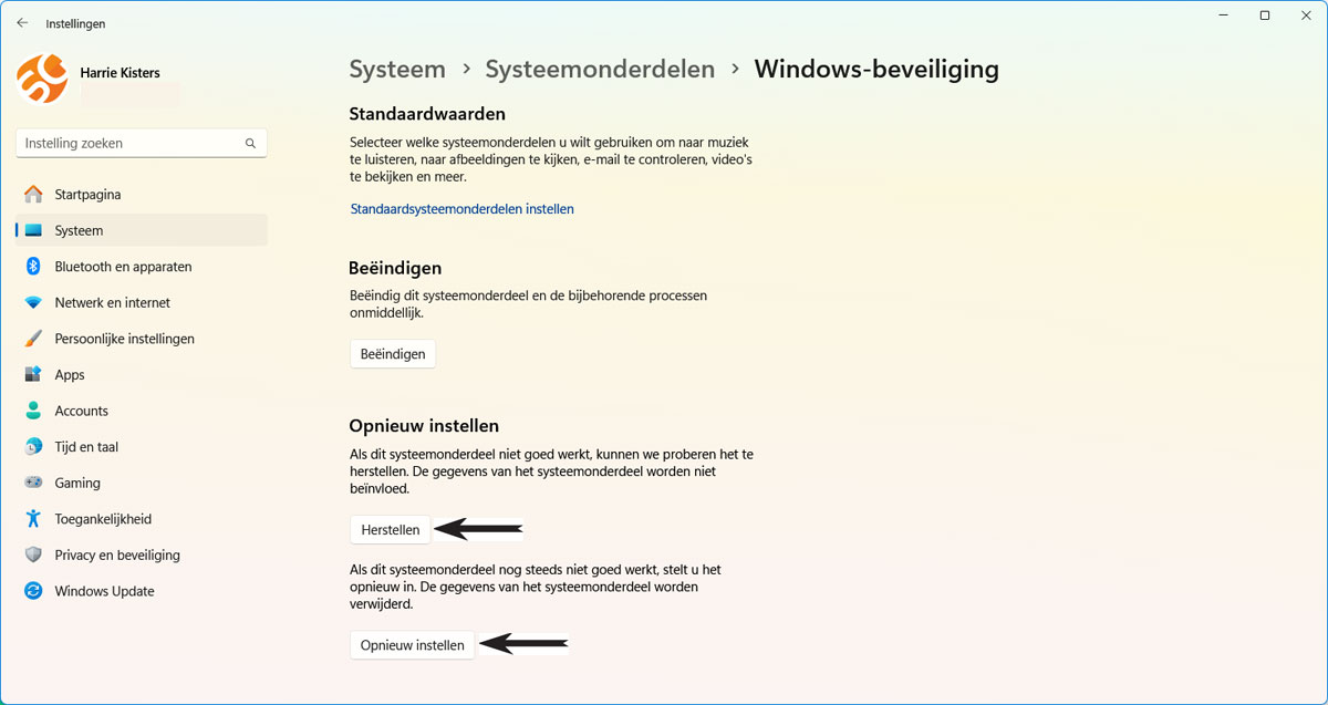 De Beveiligings app Van Windows 10 En 11