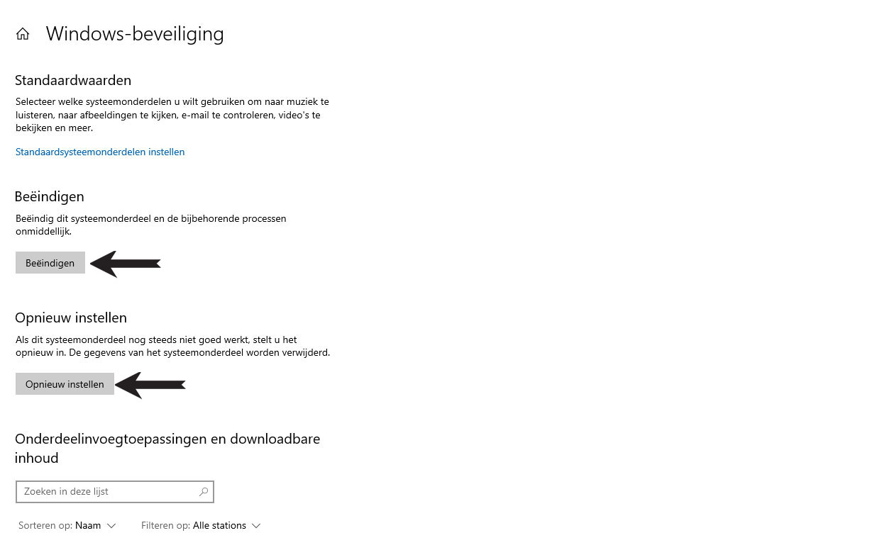 De Beveiligings app Van Windows 10 En 11