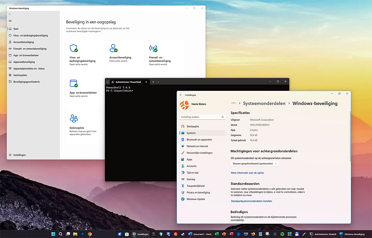 De Beveiligings app Van Windows 10 En 11