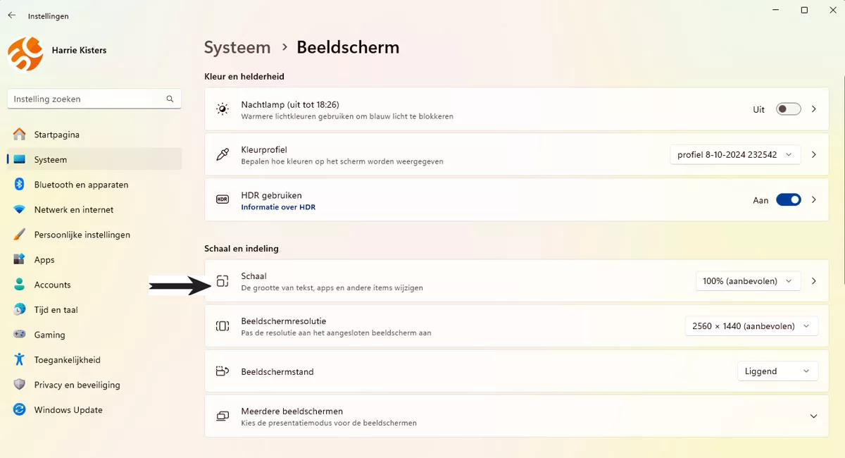 De Weergaveschaal Aanpassen in Windows 11