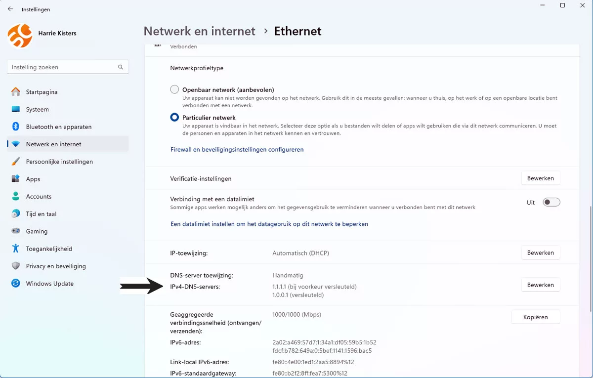 Netwerkinstellingen Beheren in Windows 11