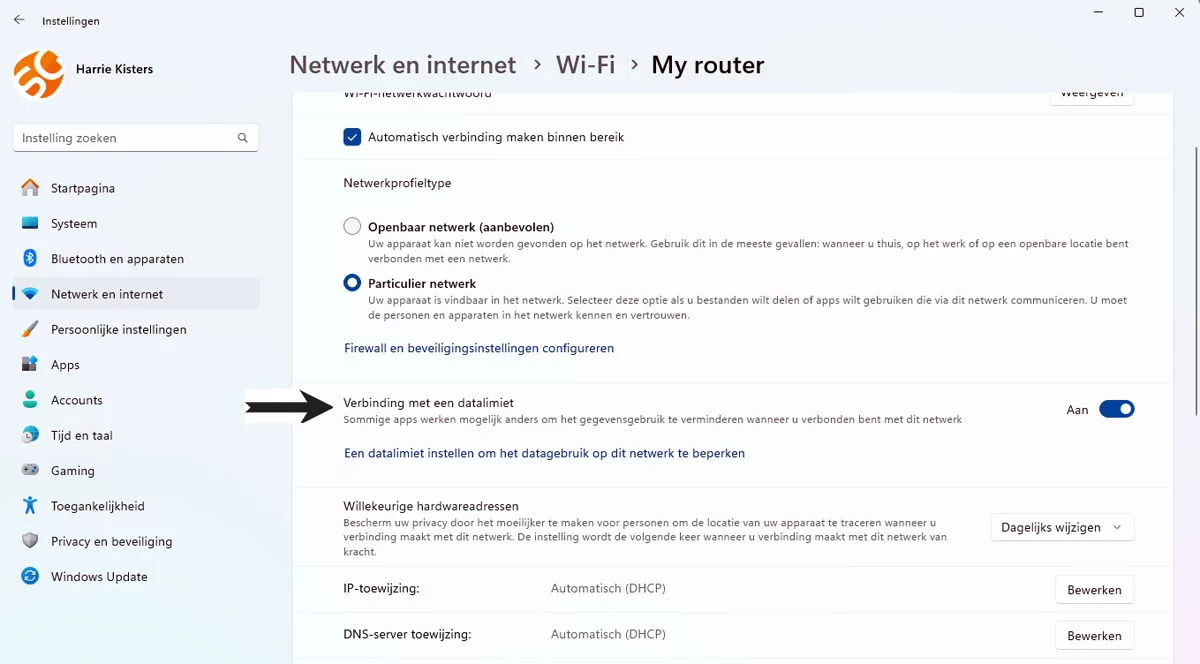 Netwerkinstellingen Beheren in Windows 11