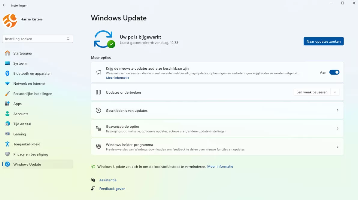 in Windows 11 is Windowsupdate Bijgewerkt