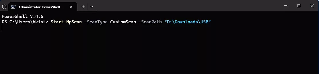 Scan in Powershell