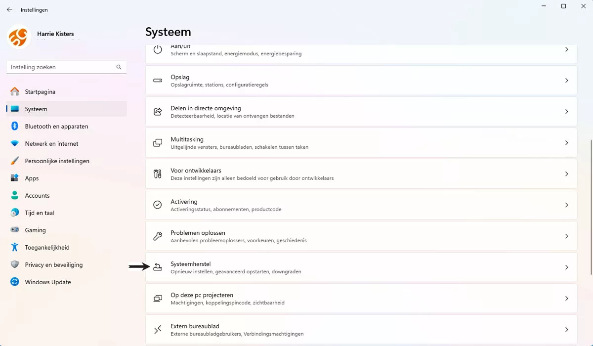 Systeemherstel